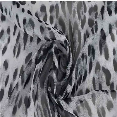 Black Silk Chiffon Fabric