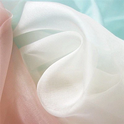 Embroidered Silk Chiffon Fabric